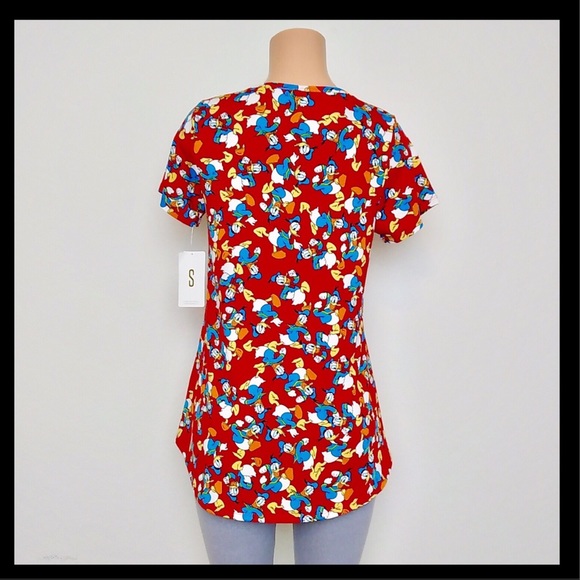 LuLaRoe Disney Classic Tee Small Donald Duck LLR - Picture 3 of 8